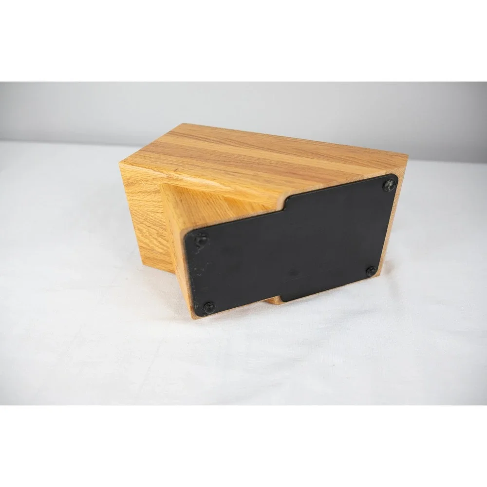 Cutco Knife Block Kitchen Storage Homemaker 10 Slot Made in USA honey oak wood
